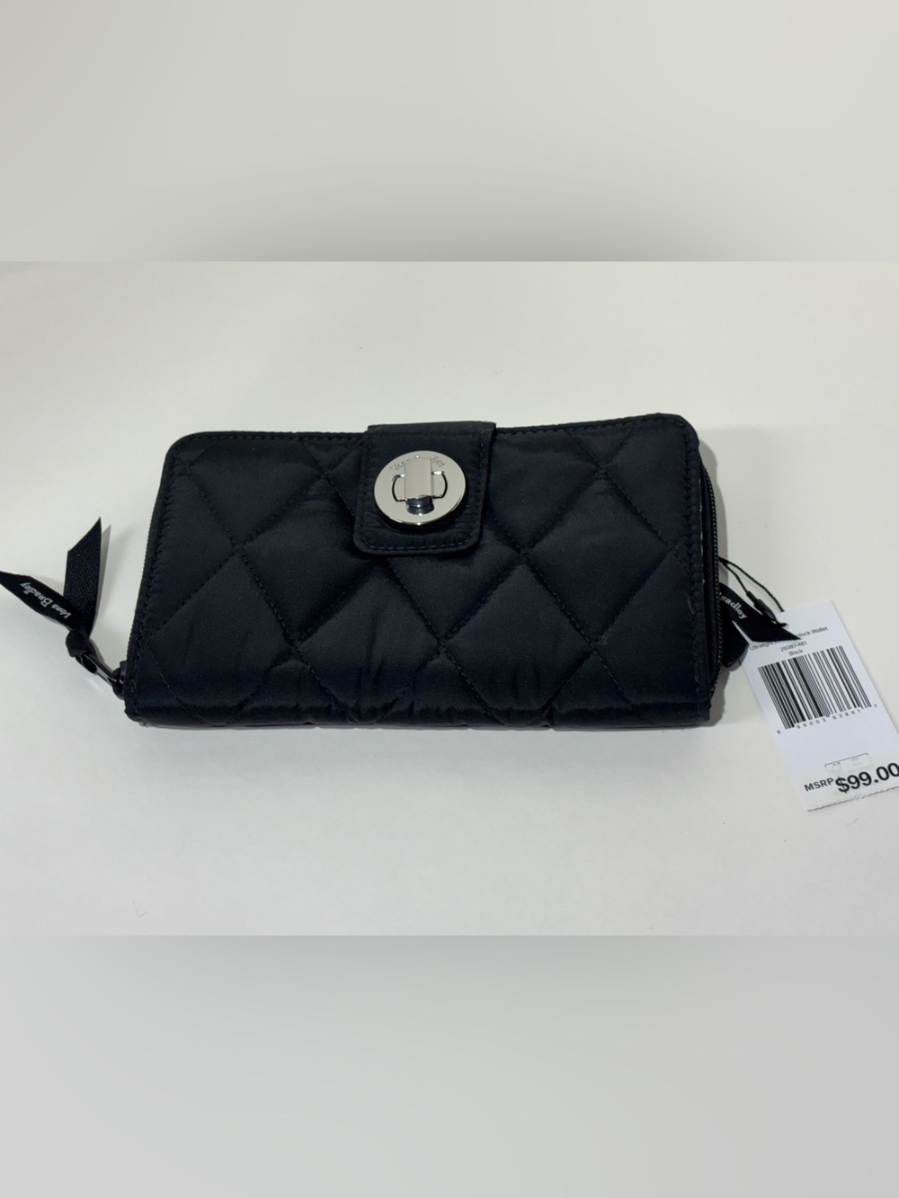 NWT Vera Bradley Ultra Light RFID Turnlock Wallet in Black